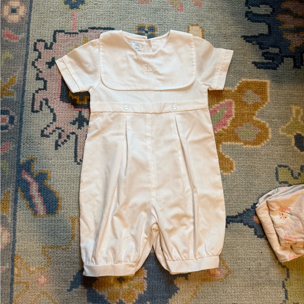 Petit Ami Cream Kids One Piece
